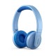 Philips Kids Draadloze on-ear-koptelefoon, draadloze koptelefoon voor kinderen met Bluetooth met gelimiteerd volume, 28 uur afspeeltijd, kleurrijk ontwerp and lichtgewicht, blauw met lampjes