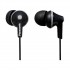 Panasonic RP-HJE125E-K In-Ear-Koptelefoon (Incl. 3 Maten Ear Buds, 10-24.000 Hz, 1,1 m Kabel), Zwart