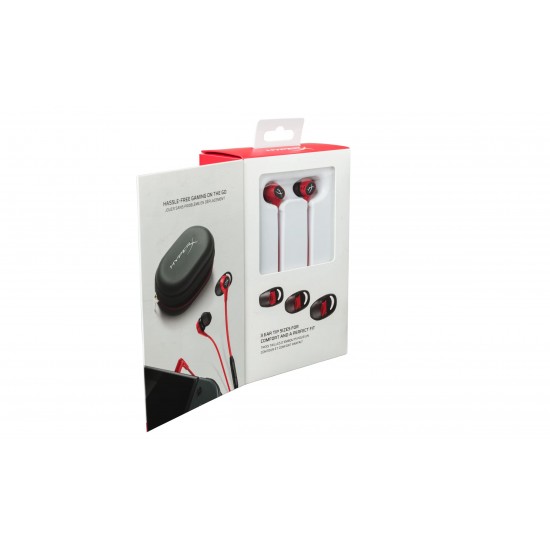 HyperX HX-HSCEB-RD Earbuds - koptelefoon voor Nintendo Switch, PC en mobiele telefoons, rood