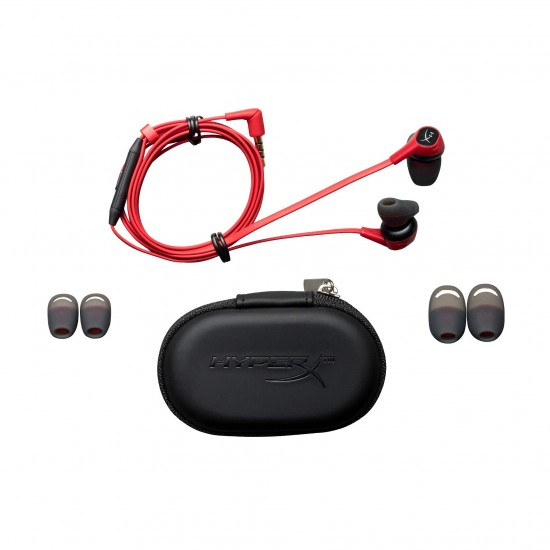 HyperX HX-HSCEB-RD Earbuds - koptelefoon voor Nintendo Switch, PC en mobiele telefoons, rood