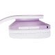 PowerLocus P2 Bluetooth Koptelefoon voor Kinderen, Draadloze Koptelefoons voor Telefoons, Laptops, TV, PC (Wit/Purper)