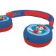 Lexibook - Paw Patrol 2-in-1 Bluetooth-koptelefoon voor kinderen - Stereo draadloos, Veilig voor kinderen voor jongens, opvouwbaar, verstelbaar, rood / blauw, HPBT010PA