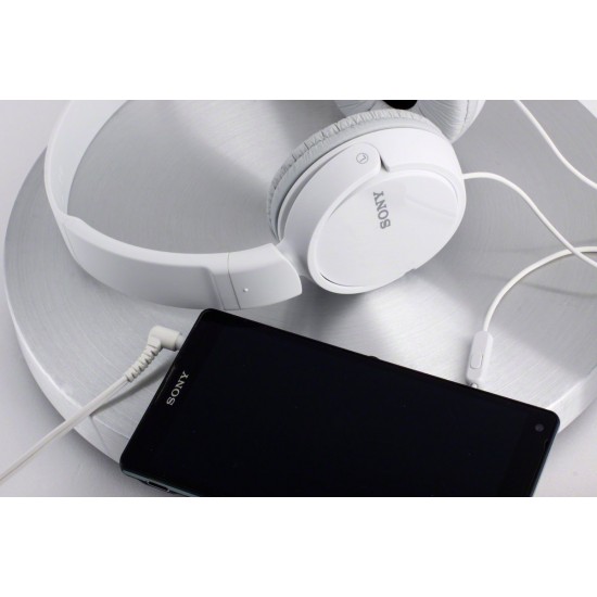 SONY MDRZX110AP/W Headphones W/Mic and Remote White