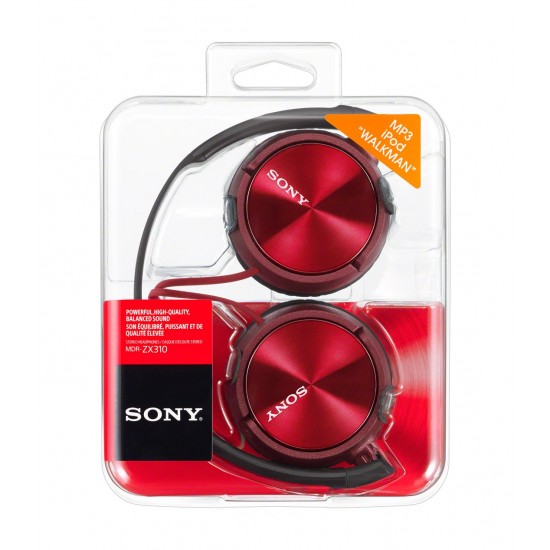 Sony MDR-ZX310APR.CE7 Lifestyle koptelefoon met microfoon 25 EU rood