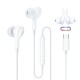 USB Type C koptelefoon magnetische HiFi stereo in-ear koptelefoon met microfoon en volumeregeling voor i'Pad Pro 2021 S'amsung S21 S20 FE H'uawei P30 X'iaomi 11T Redmi 10 O'nePlus 9 7T Wit