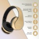 PowerLocus Bluetooth hoofdtelefoon, over ear, draadloze hoofdtelefoon, hifi-stereo, opvouwbare hoofdtelefoon met microfoon, zachte oorkussens, micro SD/TF, FM-radio voor iPhone/Android/tablet/laptop