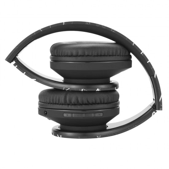 PowerLocus Bluetooth-hoofdtelefoon over het oor, draadloze hoofdtelefoon met microfoon, opvouwbare hoofdtelefoon, zacht traagschuim oorbeschermers en lichtgewicht, micro SD/TF, FM-radio voor iPhone/Android/tablet/pc/tv